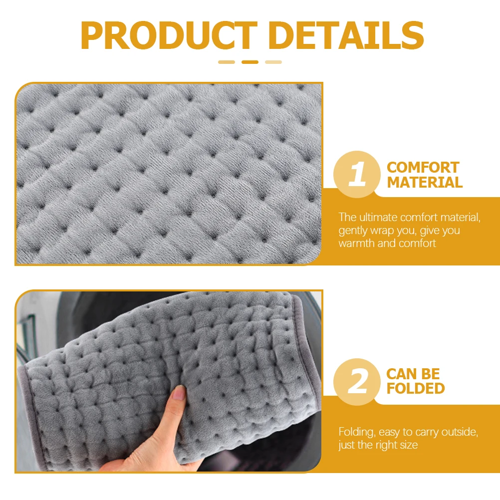 

Electric Blanket Heated Throw Warm Mat Pad Full Body Bed Shoulder 10 Gears Quick Heat Plaid Design Premium Comfort
