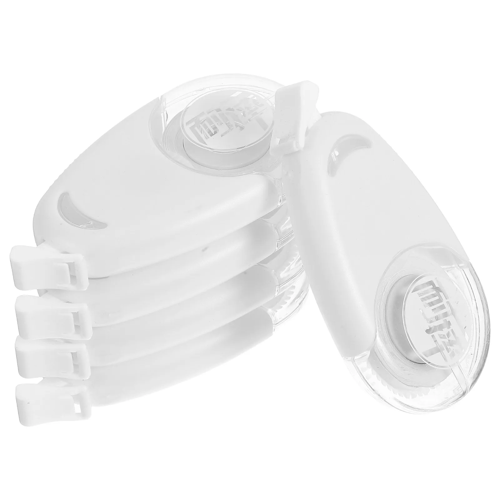 5Pcs Correction Tape White Silent Smooth Flip Cover for Students School Office Writing Correction Roller Roller Tape
