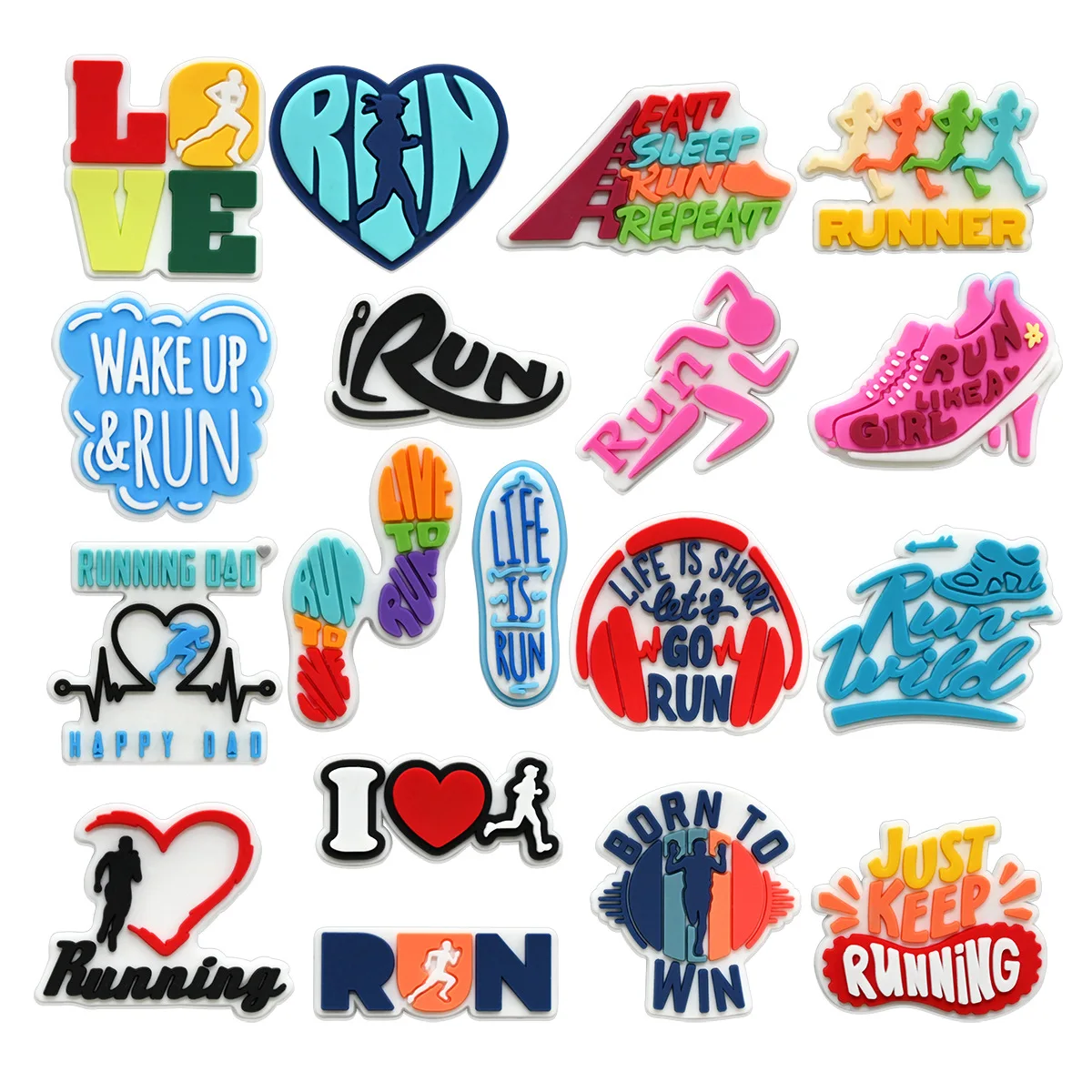 New Style Cartoon Runner PVC Shoe Charms Stylish Easy To Attach Footwear Decor For Clogs Ideal Athlete Present