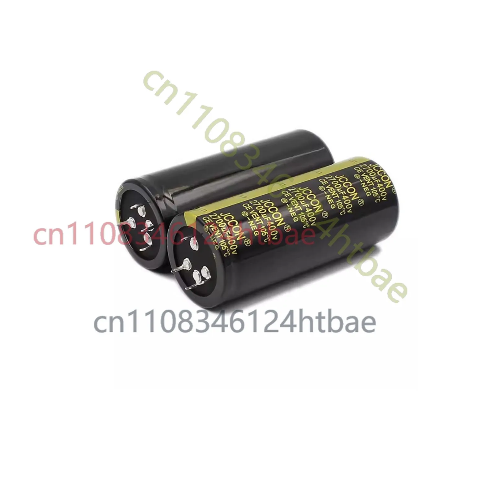 2pcs-for-jccon-400v-2700uf-black-gold-42x100mm-4-pin-aluminum-electrolytic-capacitor