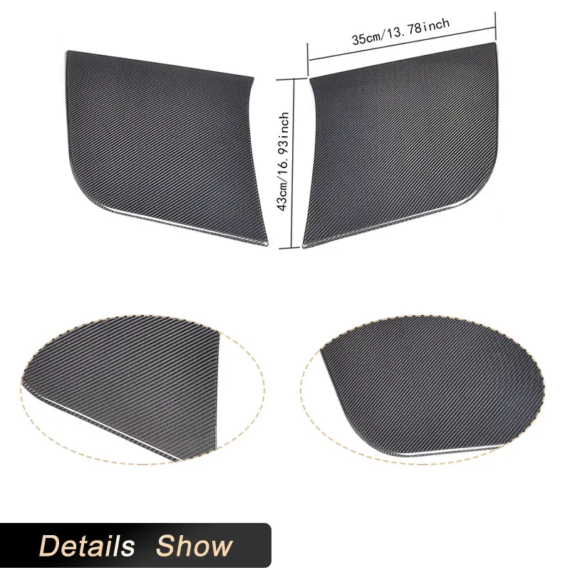 Full Carbon Fiber Car Rear Side Door Guard Boards for Audi TT MK3 8S TTS TTRS TT-Sline Coupe 2015-2017 Rear Panel Blade BodyKits - view 5