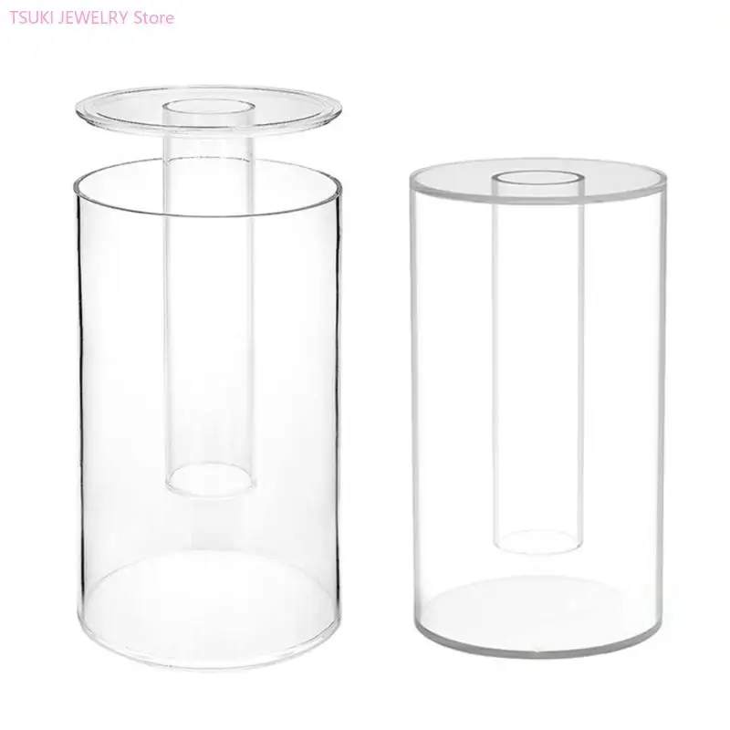 62KE Klare Haarband-Box, leicht zu reinigende Display-Organizer, Haarband-Aufbewahrungsbox mit Acrylstruktur für Zuhause oder – Detail 2