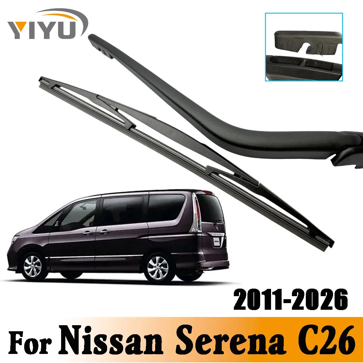 1/2PCS Hinten Wischer Klinge Wischer Arm Kit Für Nissan Serena C26 2011-2016 Windschutzscheibe Windschutz Hinten fenster Zubehör