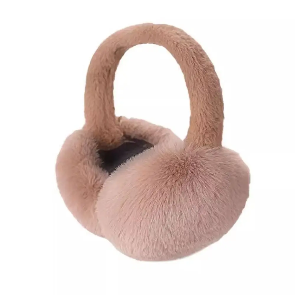 Moda inverno caldo peluche paraorecchie protezione dal freddo portatile pelliccia sintetica paraorecchie morbidi e pieghevoli per donna uomo