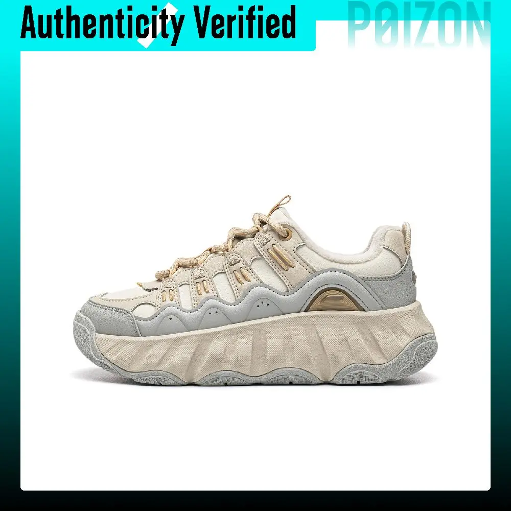 Li-Ning Casual Shoes Women's Low-top Ecru/Crystal Gray/Oat Gray AGCW406-2