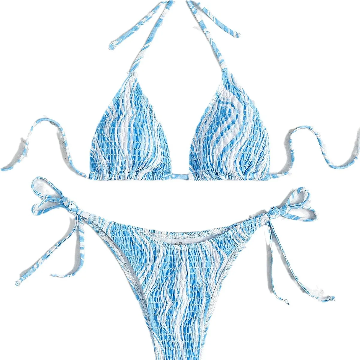 المحيط الرياح الإضافية مثير حقيبة مثلث كابل طباعة الرسن بيكيني للشاطئ 2025 جديد