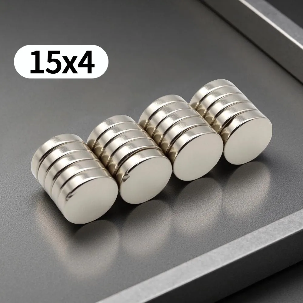 

15x4mm Powerful Neodymium Magnet Round Super Strong Magnets N35 NdfeB Permanent Magnetic imanes Refrigerator Magnet