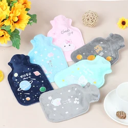 Tummy Warmers Hot Water Bottle Rubber Bag Cute Cartoon Warm Relaxing Safe Heat Cold Large Plush Cloth Hot Water Bag