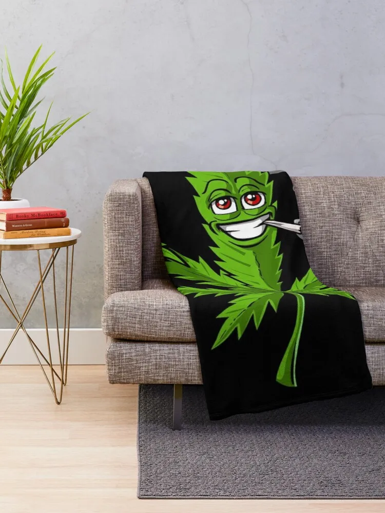 Weed Leaf Beer Lover Throw Blanket Fashion Sofas Decorative Throw Blankets