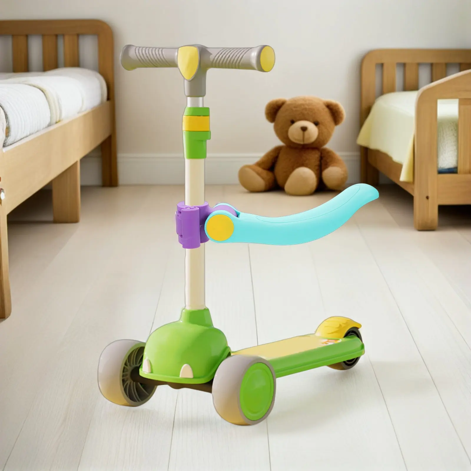 Foldable Scooter Seat Attachment Removable Kick Scooter Saddle for Kids Portable Child Seat for Electric Bike