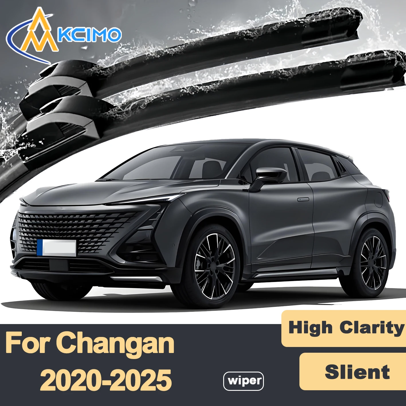 

Premium Rubber Durable Silent Windshield Wiper Blades 2pcs for Changan UNI-T 2020-2025 Front Wiper Blades Set