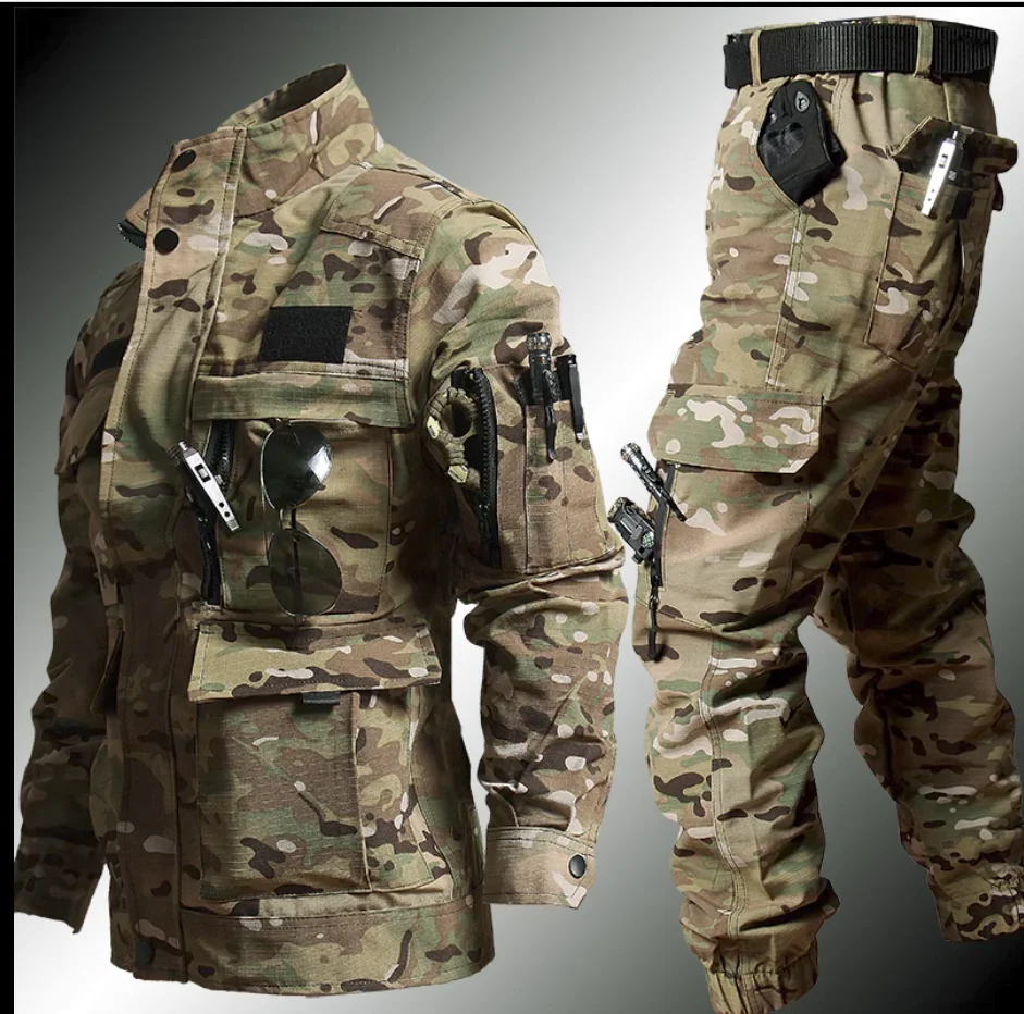 New military camouflage suit men's high-end hunter work clothes