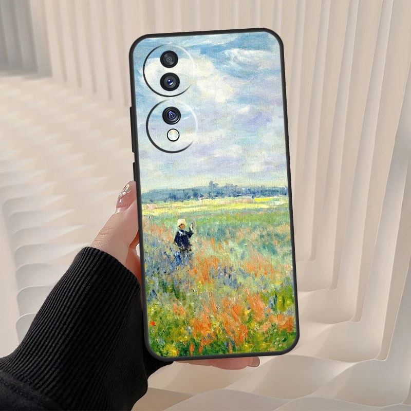 حافظة كلود مونيه لهاتف هونور ماجيك 7 لايت 5 6 برو لهاتف هونور 200 400 50 70 90 X9 X8a X8b X9a X9b X9c #4