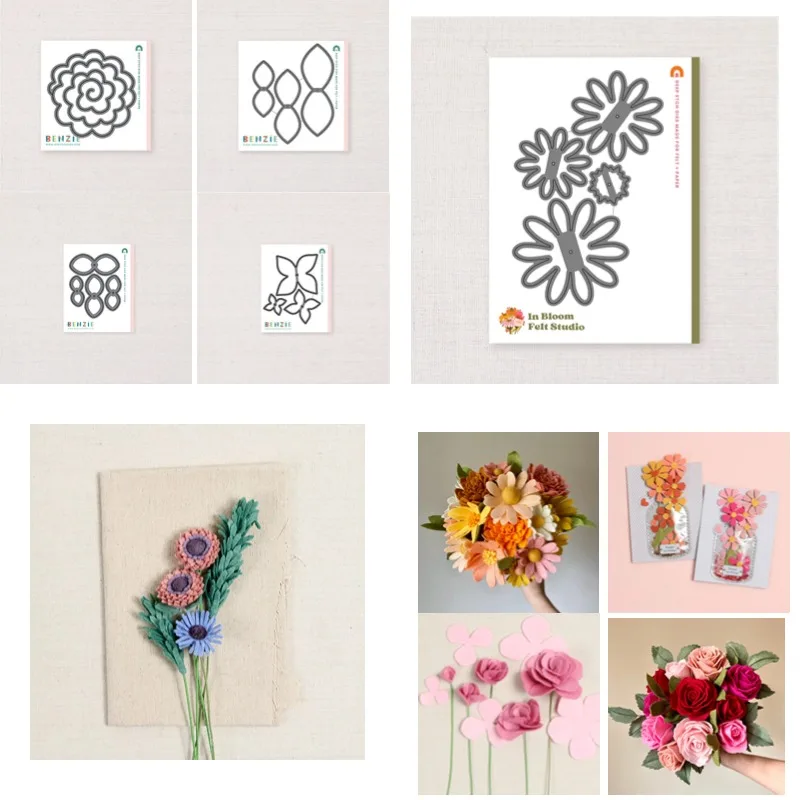 Daisy Flowers Small Metal Cutting Dies Scrapbook Diary Decoration Stencil Embossing Template DIY Greeting Card Handmade 2025