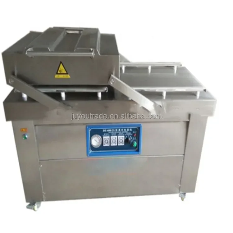 

JUYOU Double Chamber Vacuum Packing Machine For Seafood Salted Meat Dry Fish Pork Beef Rice
