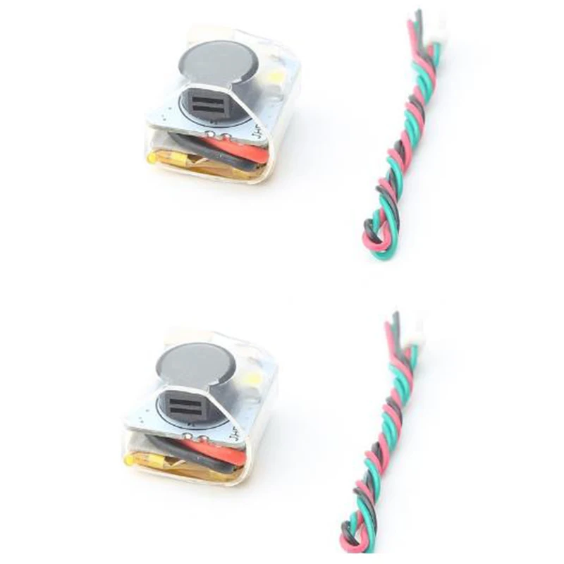 2 Pièces Séries pour Finder Jhe42B-S 5V Super Fort Buzzer, avec Led Buzzer 100Db pour Rc Fpv Contrôleur de Vol de Drone