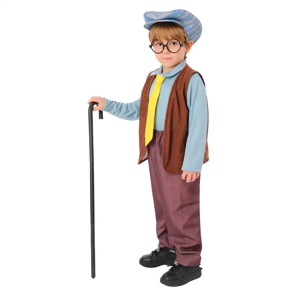 Bambini bambini nonno Costume Cosplay Performance sul palco ragazzi abbigliamento abiti Fantasia Halloween Carnival Party Fantasy Suit