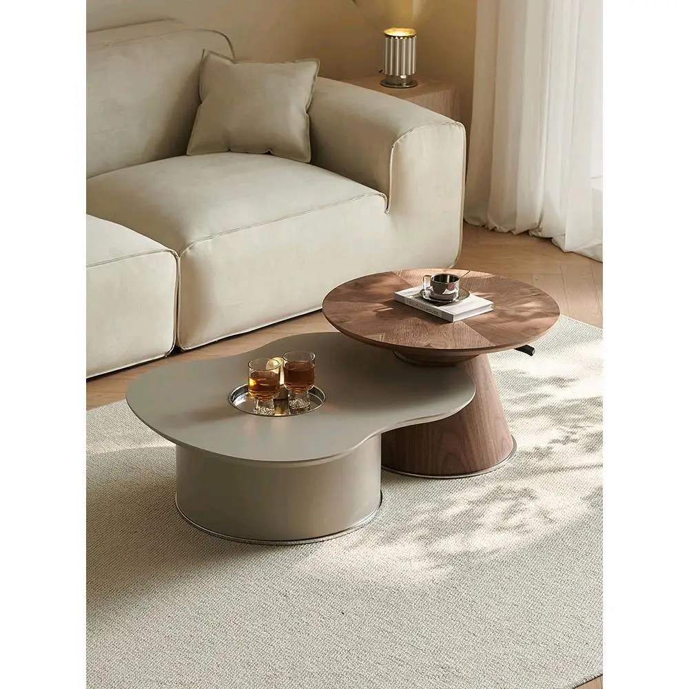 

new living room household small apartment light luxury high sense creative lifting rotating
