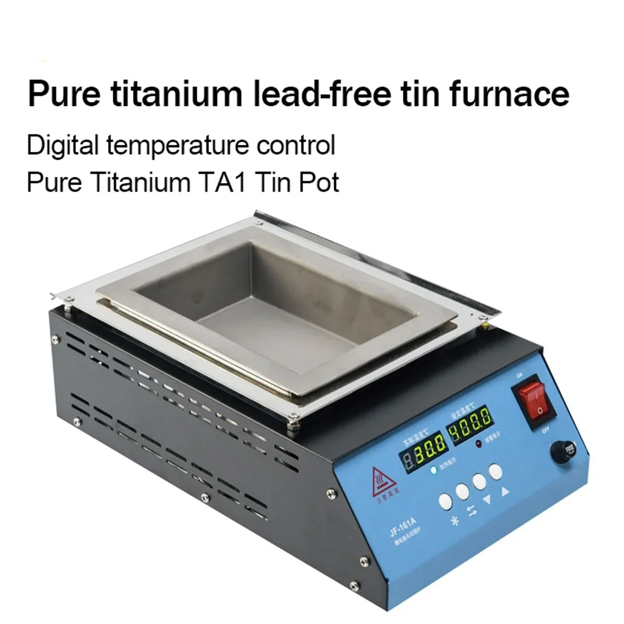 

110V/220V 2400W Solder Pot Tin Melting Furnace Thermoregulation Soldering Desoldering Bath 50mm to 350mm 30~400 Degree Ajustable