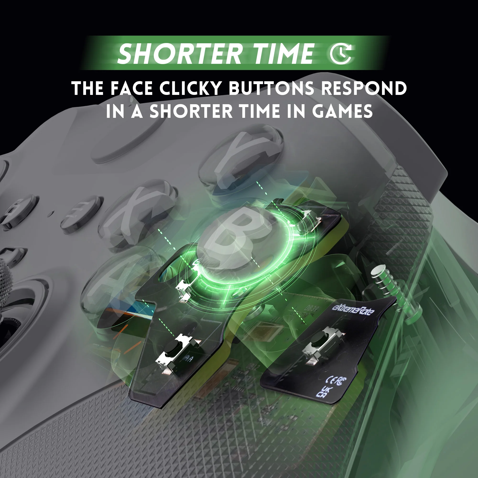 eXtremeRate ABXY Clicky Kit dla kontrolera Xbox Elite Series 2 Core (model 1797), zestaw przycisków myszy Clicky Kit Action Buttons Clicky Kit — zdjęcie produktu 3