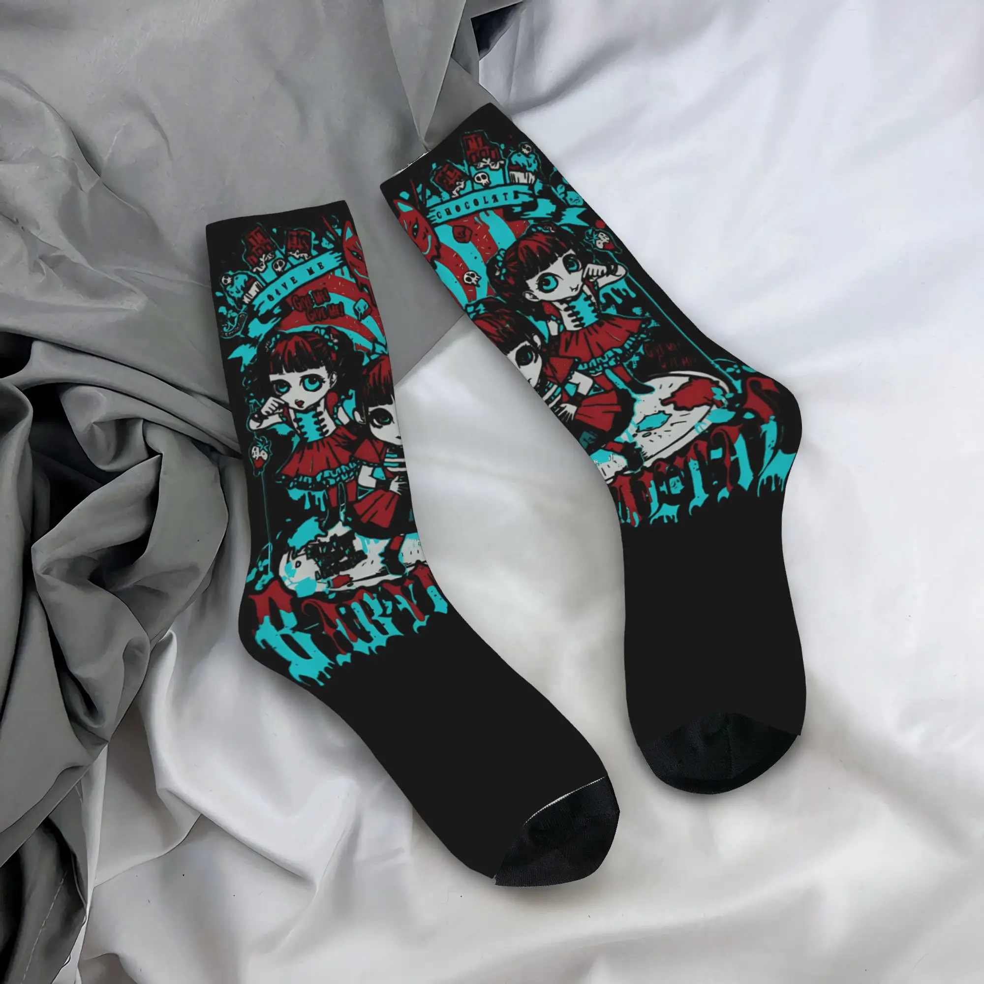 

Babymetal Socks Spring Japan Stockings Leisure Men Breathable Socks Graphic Skateboard Non Skid Socks