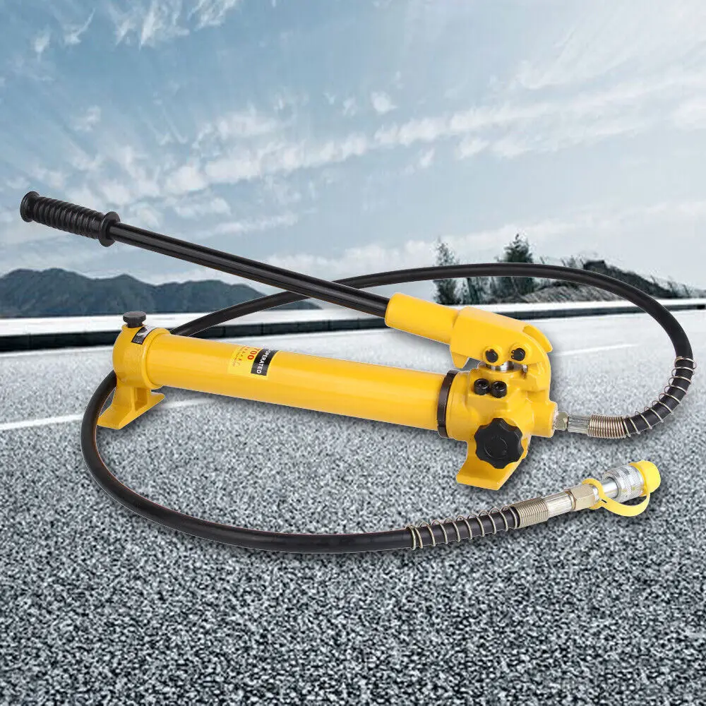 Handheld Hydraulic Pump Tool Efficient and Labor-saving CP-700 10000 PSI for 10 Ton Hydraulic Ram Cylinders