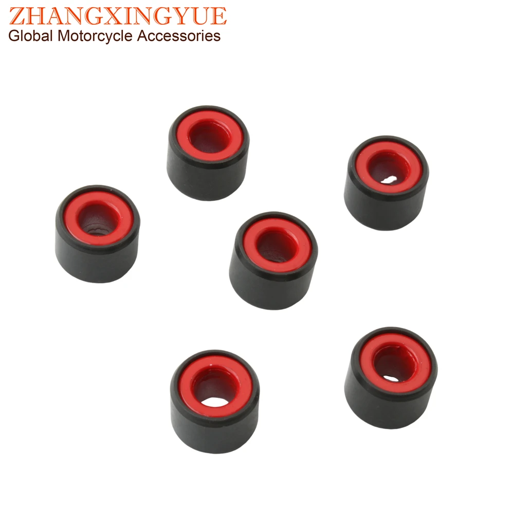 6PC Dylan125 Dylan150 Variator Roller 18g Weights 20x15mm For Honda Lead 125 SH125 PCX125 Dylan Pantheon NES 125cc 150cc 4T