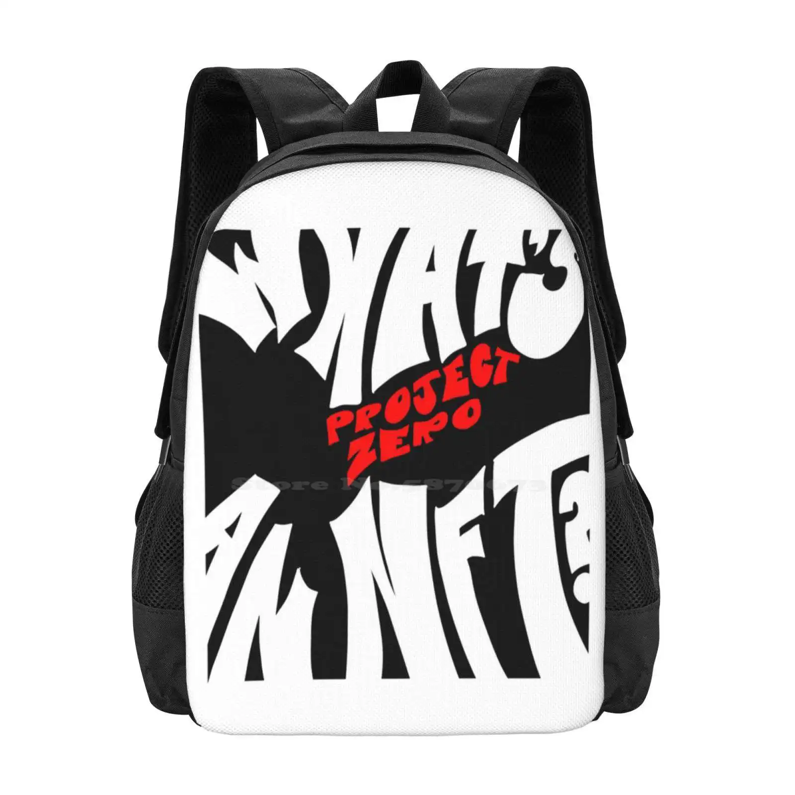 What’S An Nft ? / / Project Zero Backpack For Student School Laptop Travel Bag New 0 Weird Cool Trippy Meme Artist Text Words