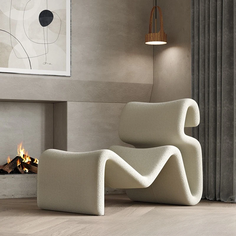 

Modern leisure sofa recliner single creative designer lazy Italian style