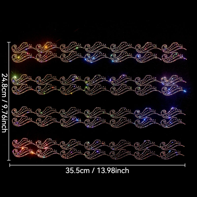 

Высококачественный полосатый узор в виде облака со стразами, гладить на футболках и джинсовых аксессуарах для одежды.