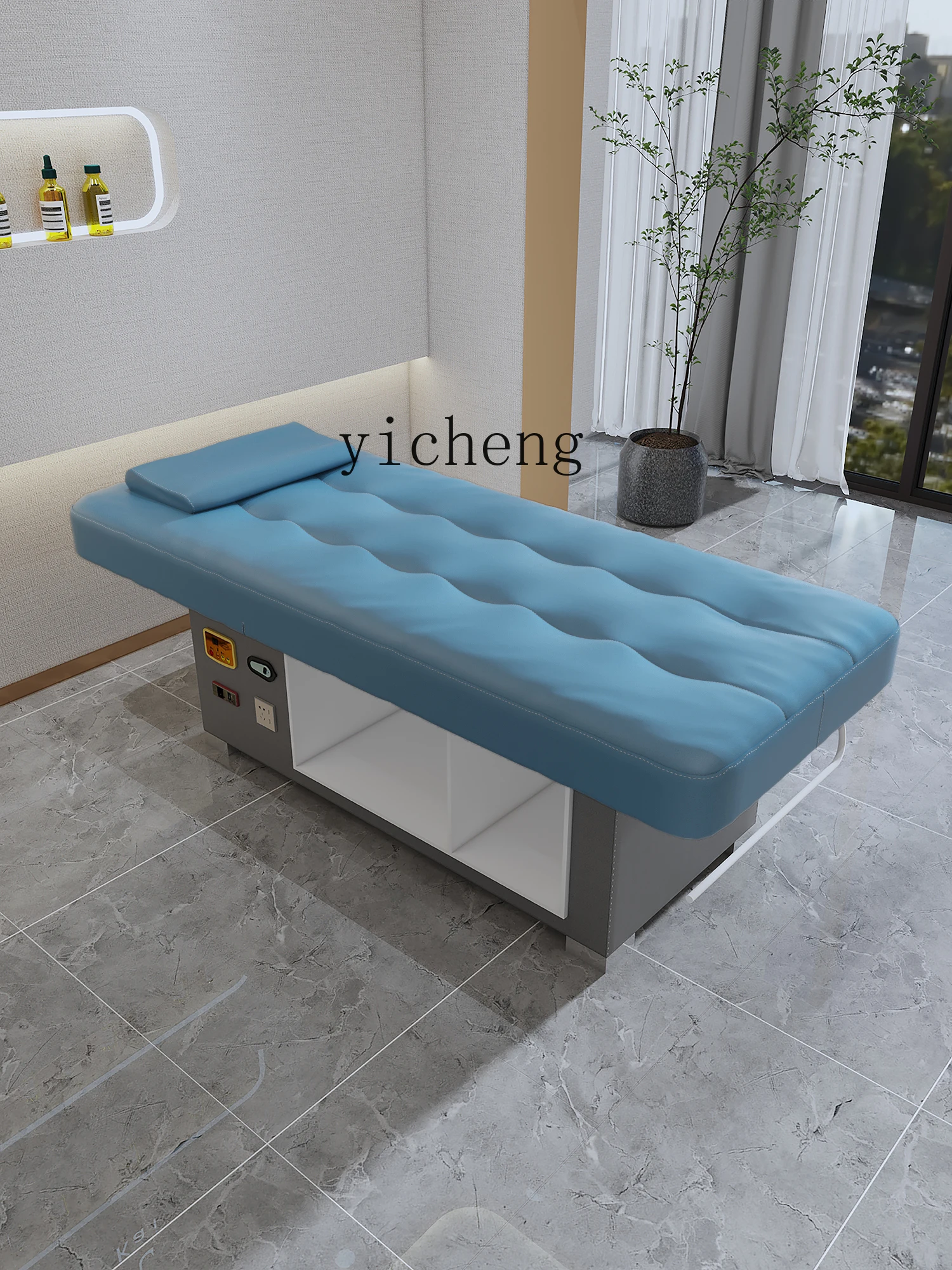 TQH-6.12  Multi-Functional Electric Head Massage Couch Beauty Salon Integrated Spa Eyelash Physiotherapy Massage Tattoo Couch