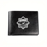 Akmat Fight Club Graphic Design Premium Mens Wallet Stylish Gift for Dad Husband Boyfriend Business Casual Elegant Simple Practi