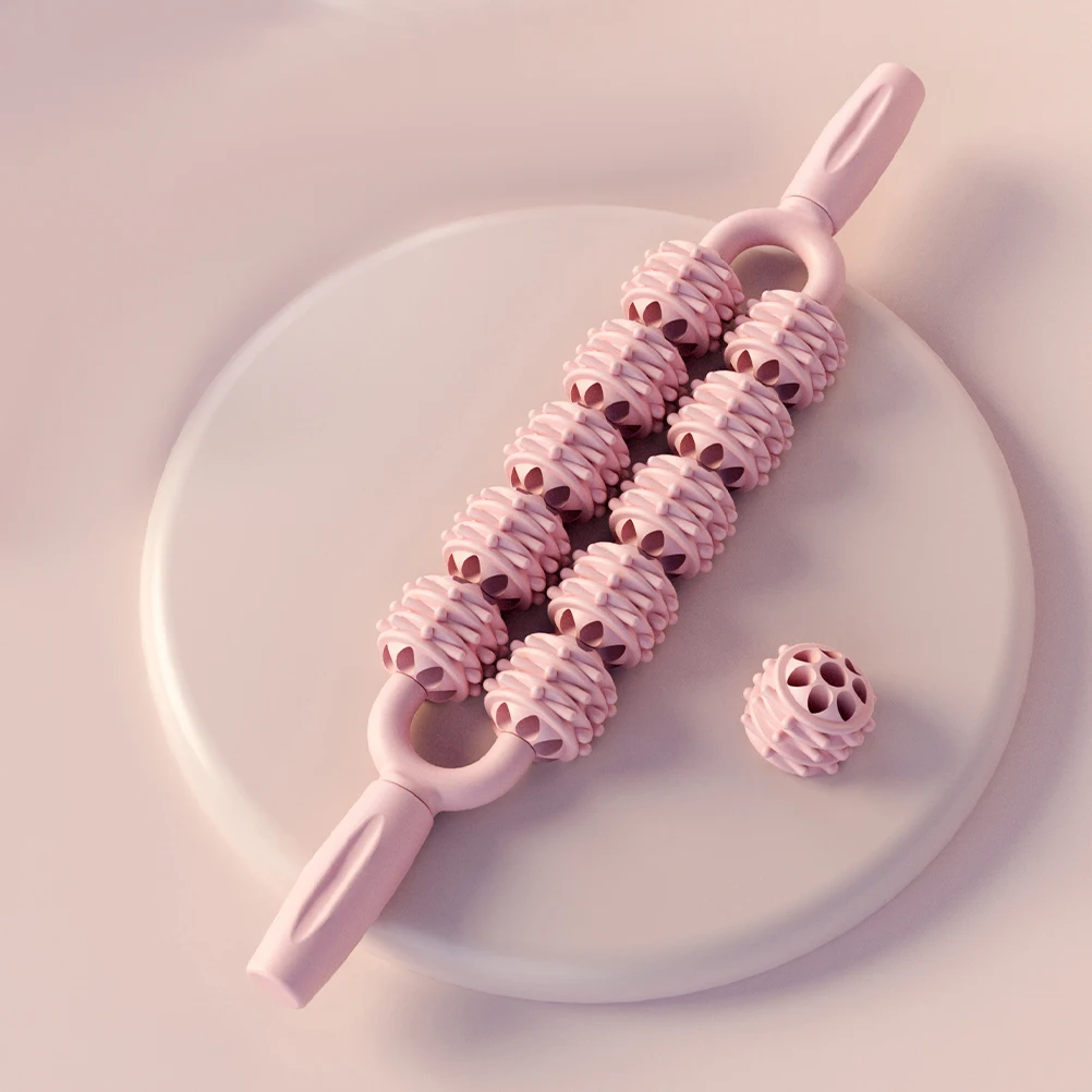 

2pcs Massage Stick Body Shaping Hand Massager Yoga Aids Fascia Calf Back Muscle Roller Stick Neck Roller Leg Rollers For