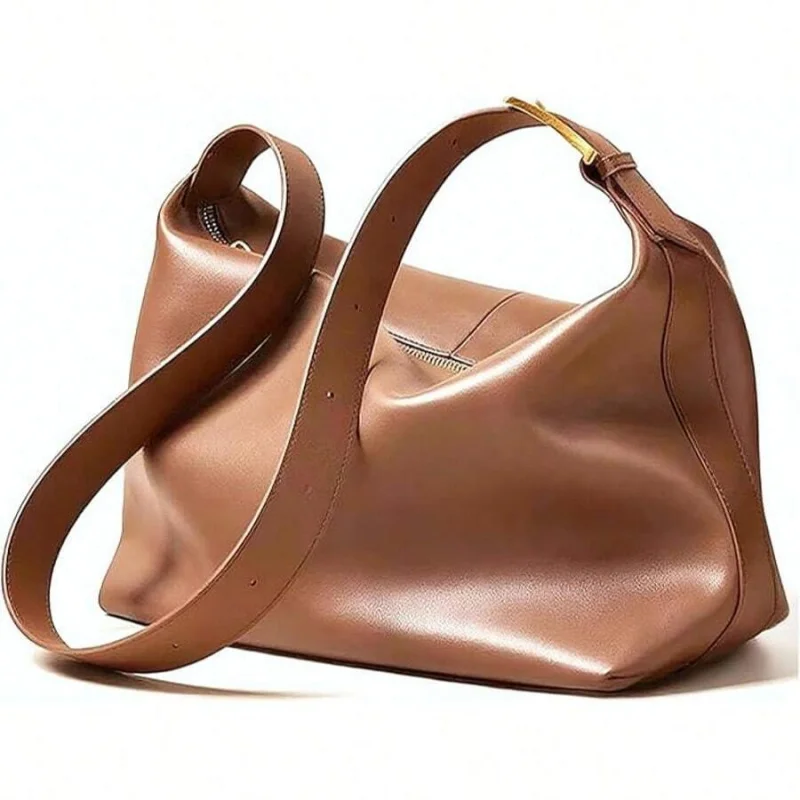 

Женская сумка через плечо из мягкой кожи, сумка-тоут-хобо, кошелек большой емкости с одним ремешком, комплект из 1 предмета