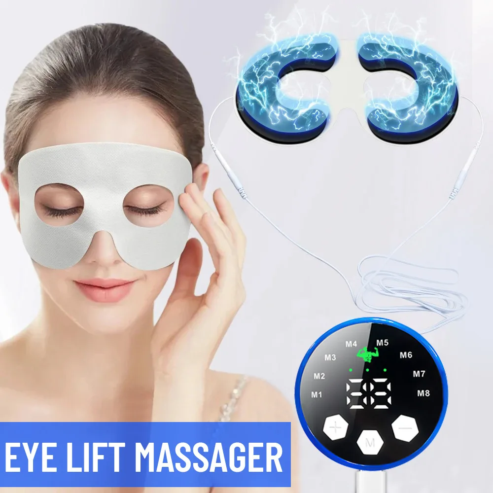 8 modo 29 nível ems massageador de levantamento facial atual estimulador muscular olho rosto anti rugas, máquina de beleza cuidados de aperto da pele