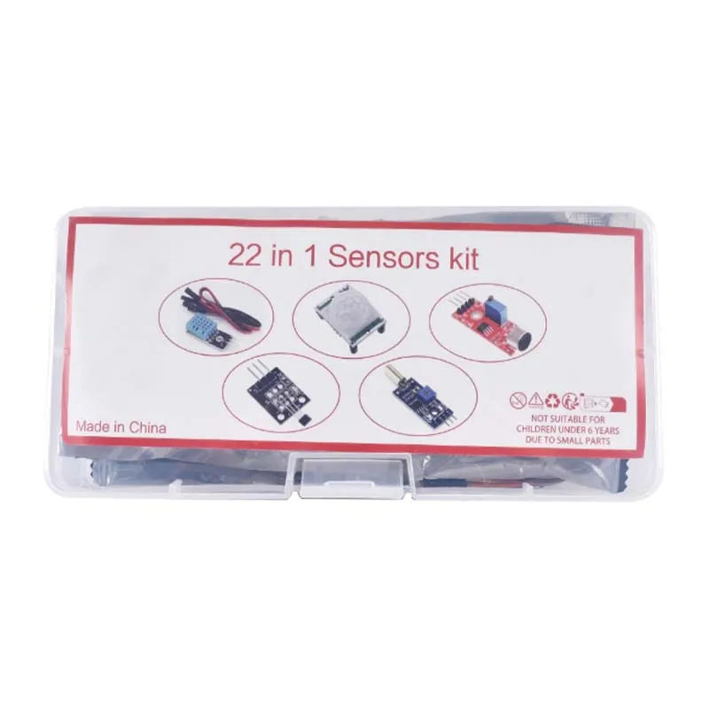 22-in-1 Sensors Module Kits for Arduino Raspberry Pi IoT Beginner Learning Starter Kit