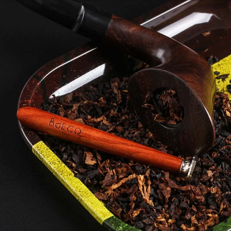 Pipe holder, rosewood, cool coffee, handmade solid wood, portable anti flame holder, pipe accessory