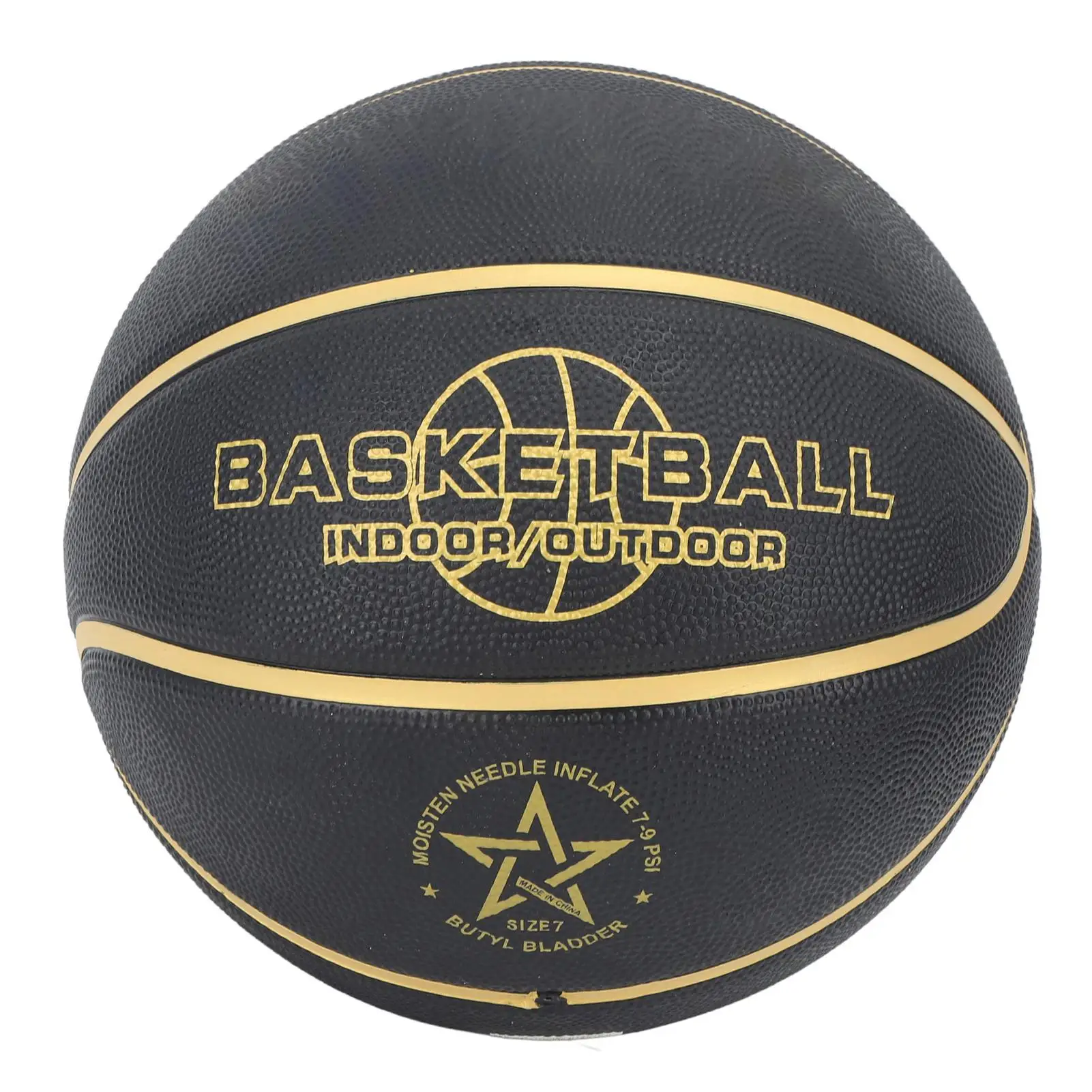 Training Basketball Youth Wear Resistant Black Easy  Sweatproof Large Particles Ideal for school Use