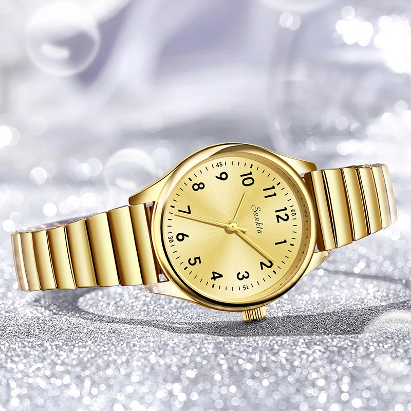 LIGE Top Marca Relógio Mulheres Sunkta Elegante Luxo Relógios de Pulso de Quartzo À Prova D 'Água Inoxidável Casual Senhoras Relógio Reloj Mujer Presentes