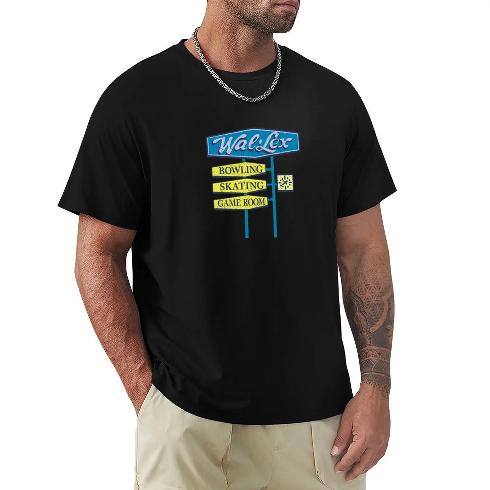 Wal-Lex Roller Rink & Bowling Alley - vintage Boston tee T-Shirt Anti-Pilling Casual T-Shirt
