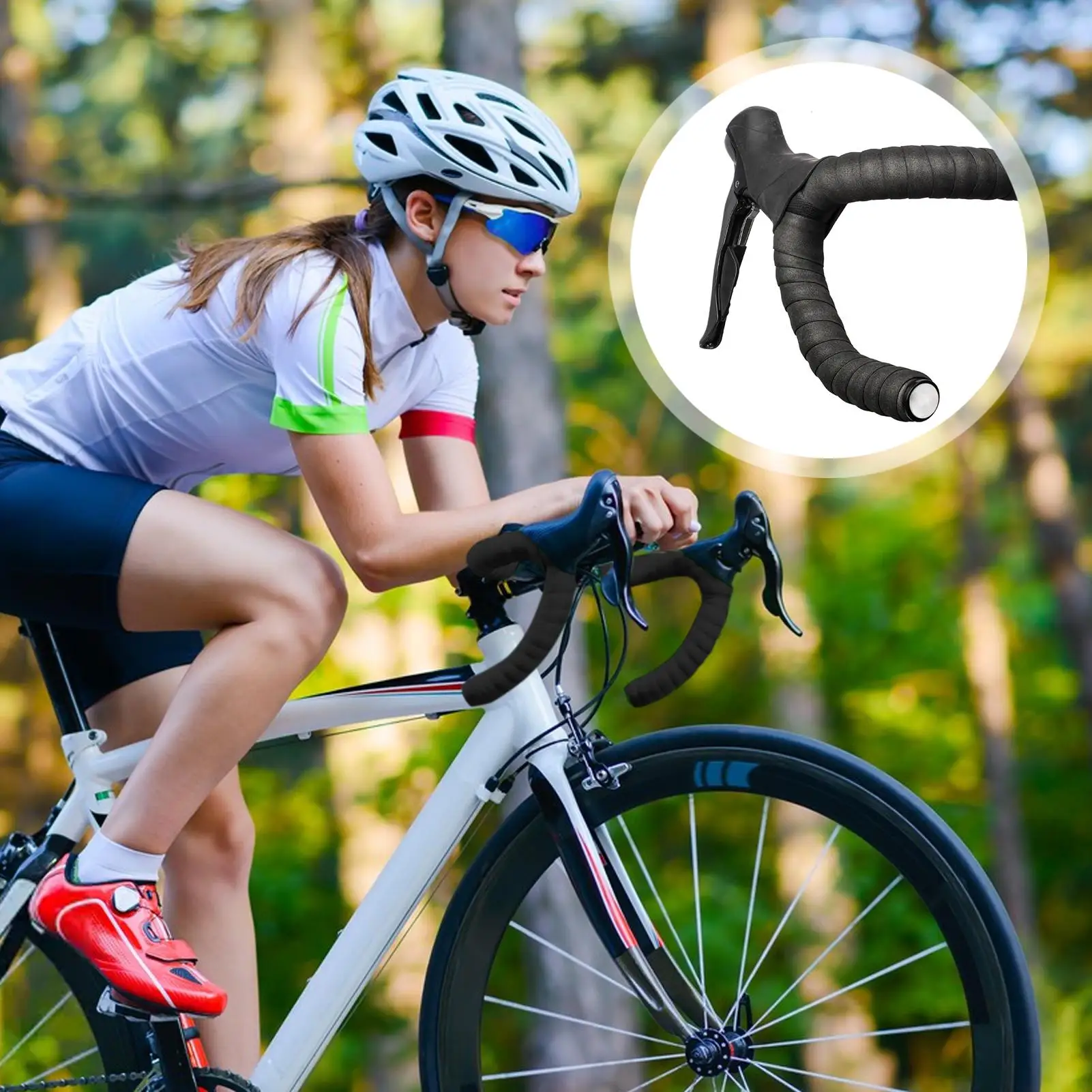 

Велосипедная лента для руля, амортизирующая клейкая лента из ЭВА для руля, для шоссейного велосипеда, для езды на мотоцикле, комфортное обновление