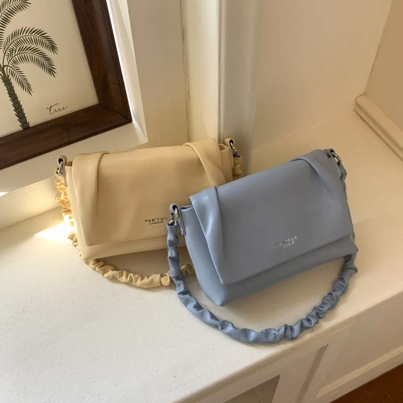 elegant-folded-crossbody-bag-vintage-handbag-minimalist-flip-cover-shoulder-bag-unique-design-korean-underarm-bag