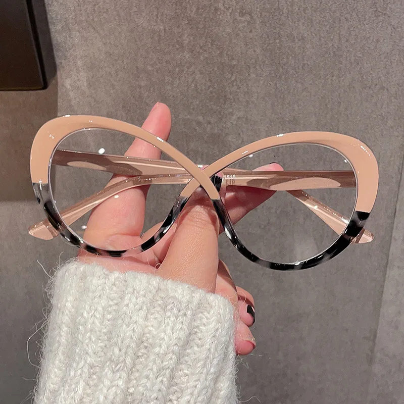 Unisex Trendy Optical Spectacle Eyewear Women Men Fashion Blue Light Blocking Glasses Oversized Eyeglasses Frames for Ladies