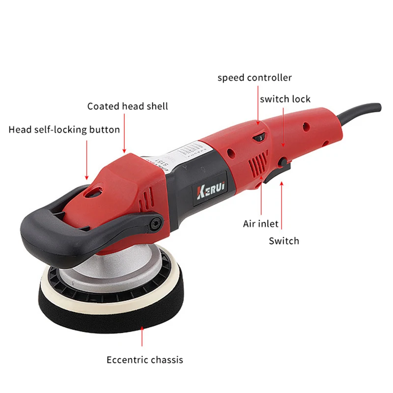 Jual Terlaris Alat Pemoles Mobil Listrik 1200W Mesin Pemoles Jalur Ganda Kustom Berkualitas Tinggi