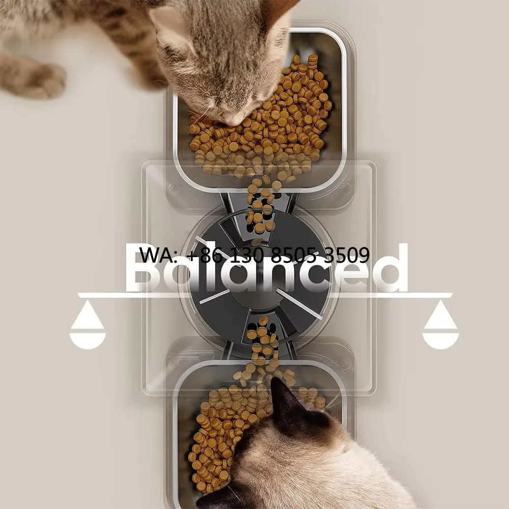 All-in-One Intelligent 2-in-1 Pet Bowl Charge Battery Operated Plastic 4L Automatic Feeding Drinking System Bottle Portable