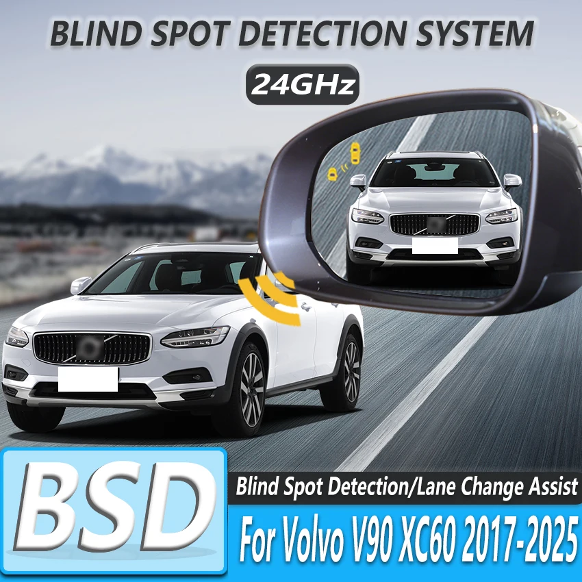 BSD Radar Detection Device For Volvo V90 XC60 2017-2025 Car Rear Mirror Blind Spot Monitoring System Assist Lane Changing