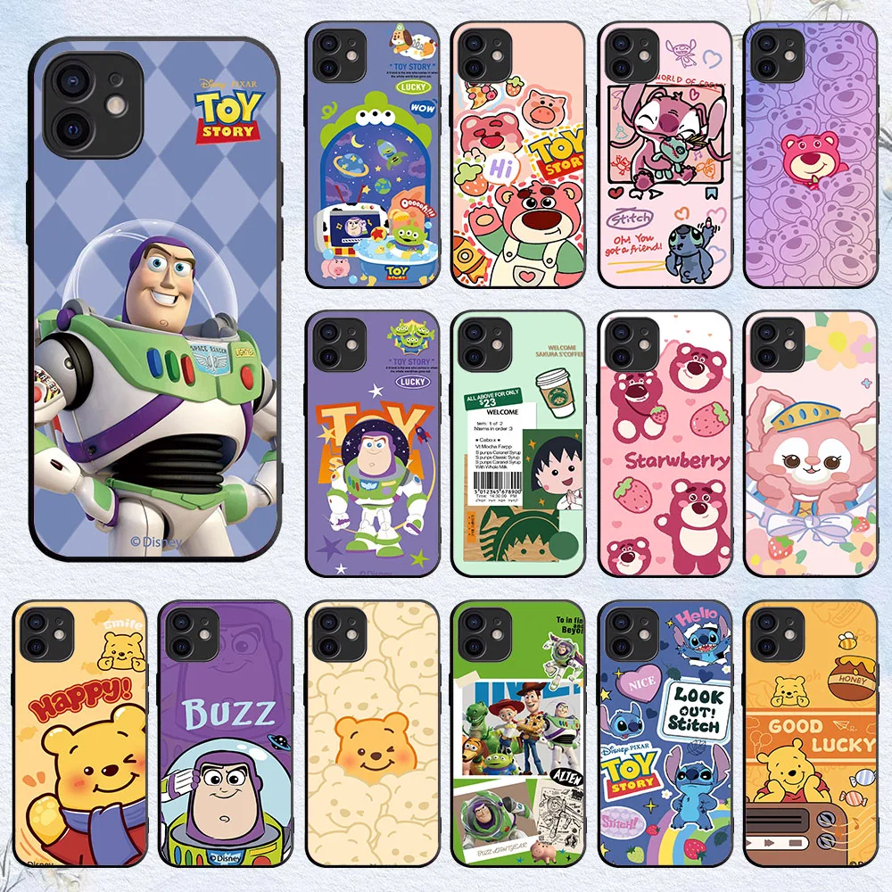 Flexible TPU Case For iPhone X XS 7 8 11 14 15 Plus Pro Max WX-71 Toy Story