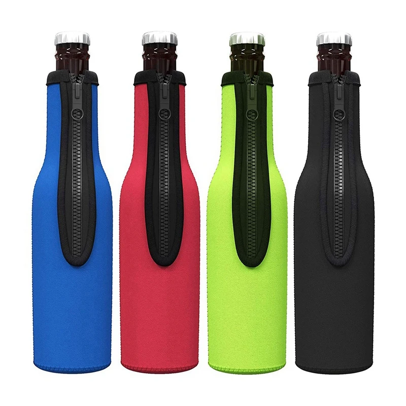 Beer Bottle Cooler Sleeves, Neoprene Insulated Sleeve Keep Beer Cold And Hands Warm, Non-Slip 12 OZ Bottle Holder 8Pack