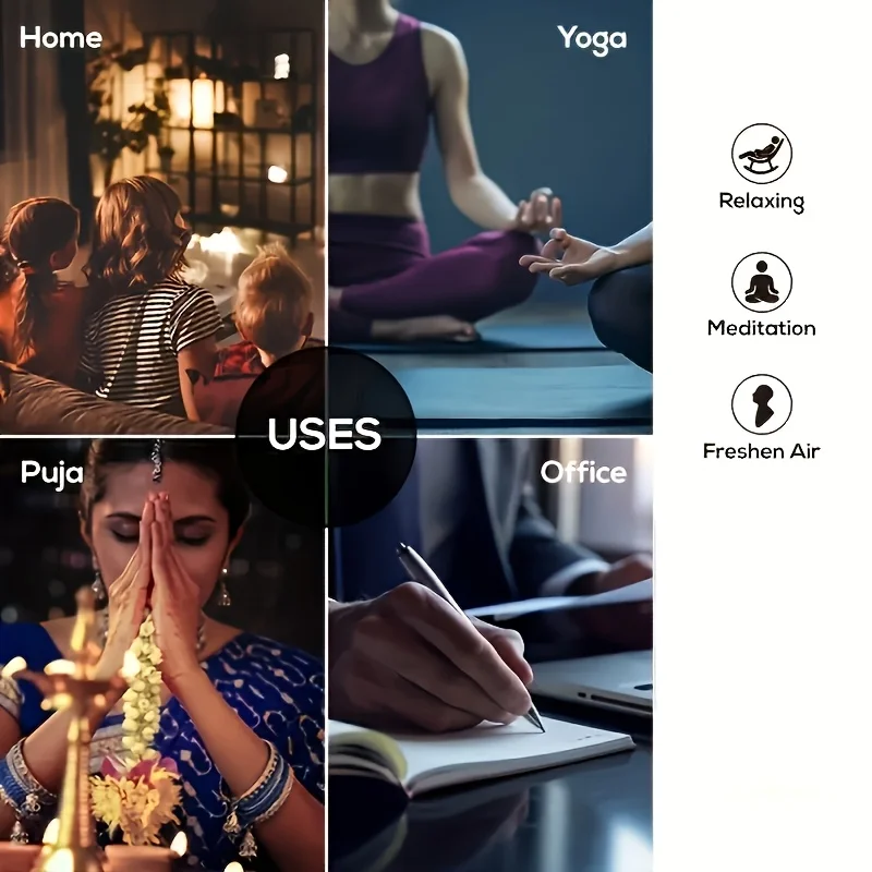 20 عصي بخور مصنوعة يدويًا، عطر سبعة ملائكة، مجموعة مختلطة من الروائح العلاجية للاسترخاء والإيجابية والنوم المحسن - مثالية للمنزل والمكتب واليوجا والتأمل #3