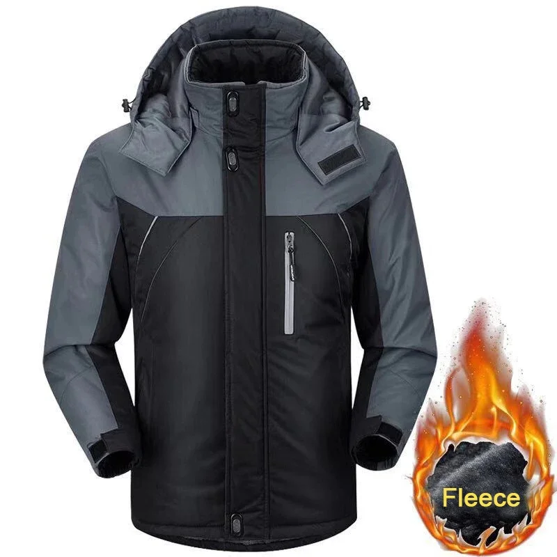 

Hiking Winter Waterproof Jackets Men Fleece Tactical Men Military Coat Windbreak Warm Outdoor Fishing Mens Jackets Coats Tops